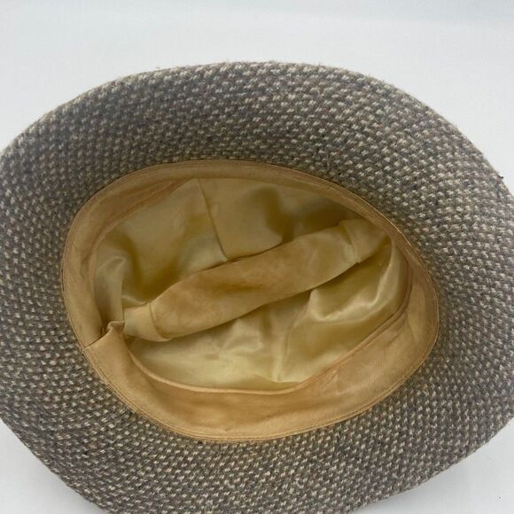 Vintage United Hatters Cap and Millinery Brand Wool Fedora 22” circumference - Picture 6 of 7